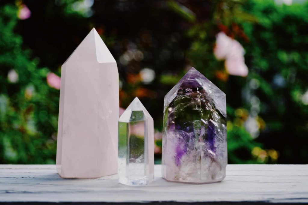 self care crystals and meditation